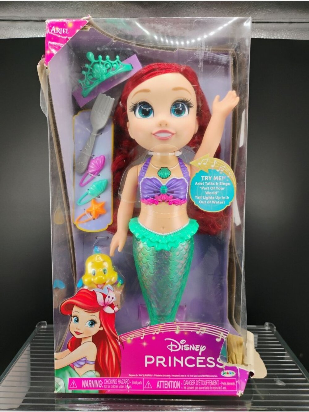 Disney Princess Ariel Singing Doll & Flounder Playset